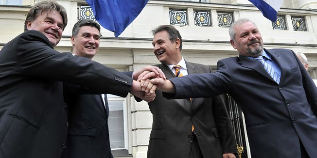 Ivan Jakovčić, Zoran Milanović, Radimir Čačić i Silvano Hrelja.