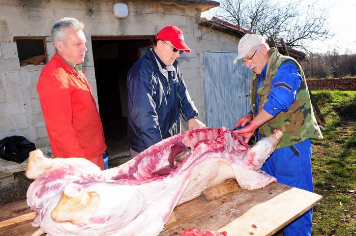 Svako mjesto ima jednog eksperta koji znade razrezati svinju