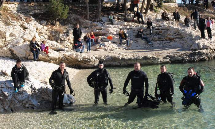 Članovi Društva podvodnih aktivnosti Rabac